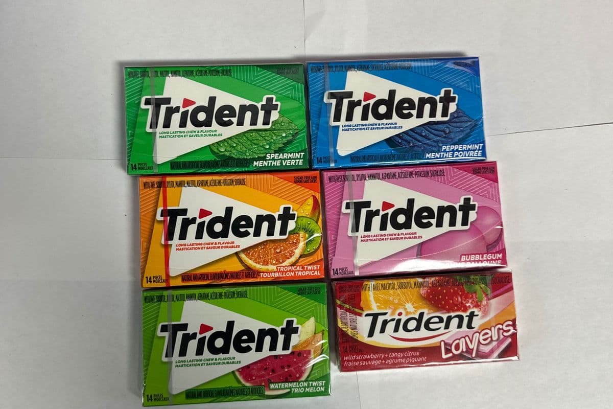 Trident Gum (14 Pieces) (5 Cal)