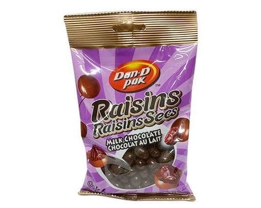 DAN D PAK MILK CHOCOLATE RAISINS 170G