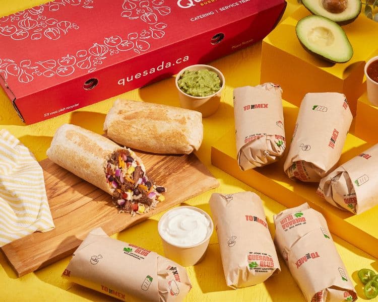 Lot de 8 burritos petits avec chips et salsa / 8 Small Burrito B