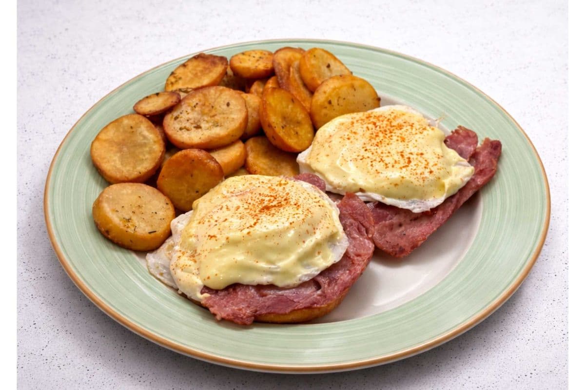 TURKEY BACON(6) BENEDICT