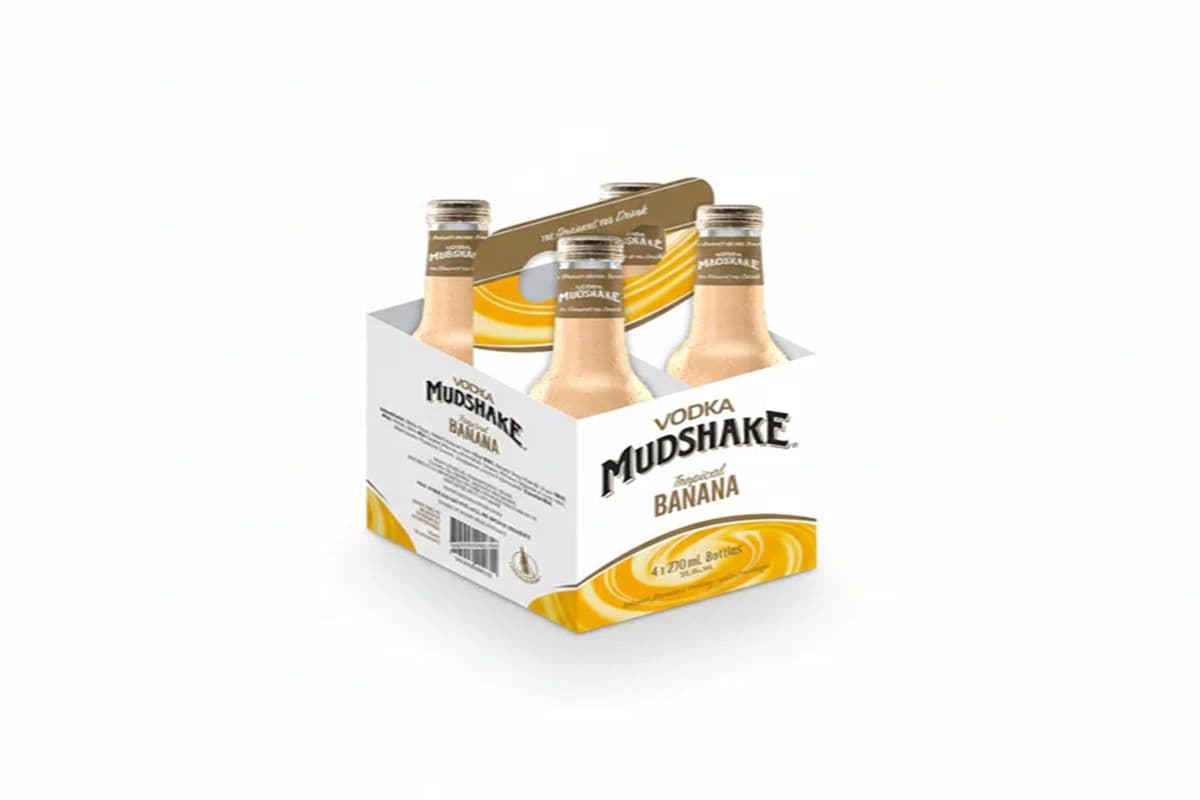 Vodka Mudshake Banana Cans (4 x 270ml)