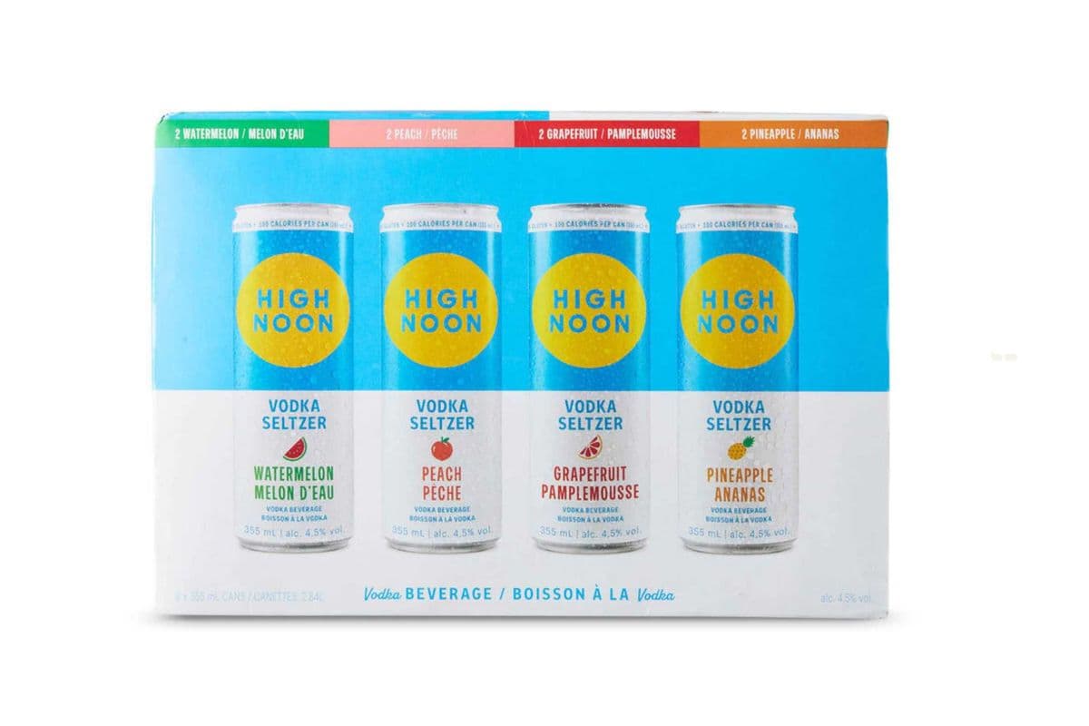 ★ High Noon Vodka Variety Pack | SAVINGS EVERYDAY — SUNSHINE IN A CAN | (8 x 355ml)