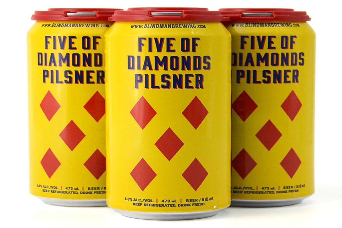 BLINDMAN FIVE OF DIAMONDS PILSNER 4 CANS (4 x 473ml)