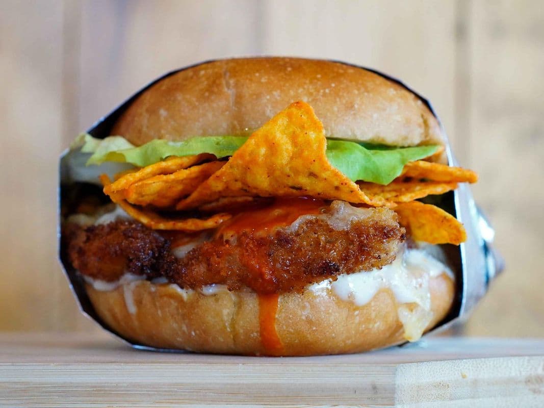 Buffalo Ranch Crispy Crunch Burger
