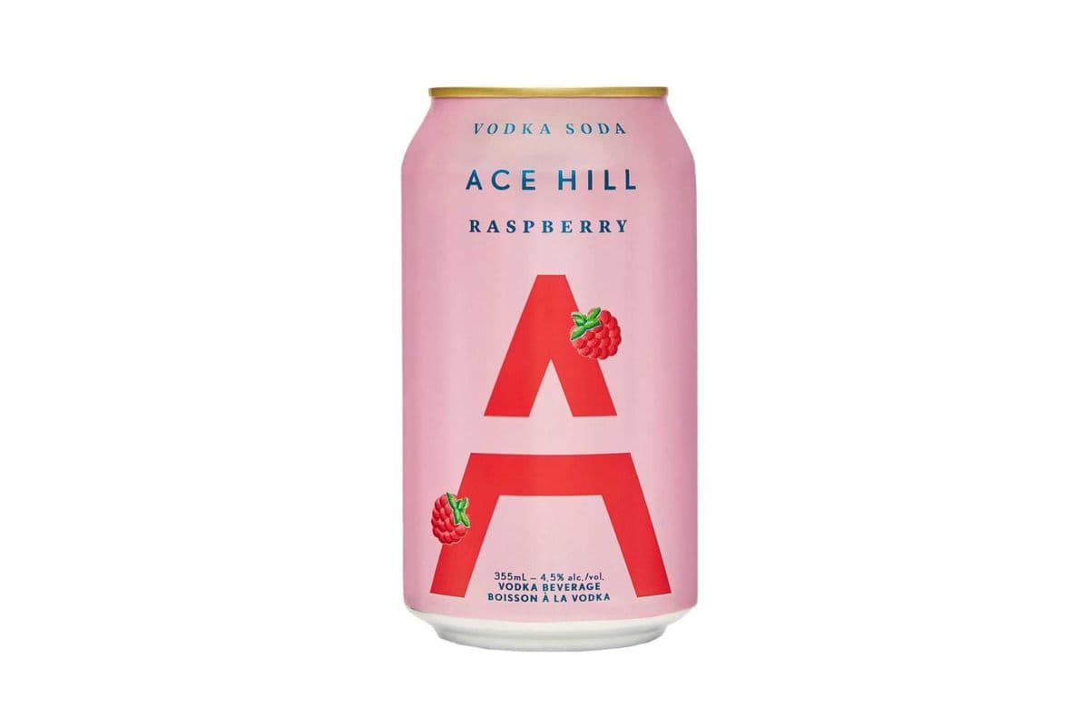 Ace Hill Raspberry Vodka Soda 355ml (1 x 355 ml)