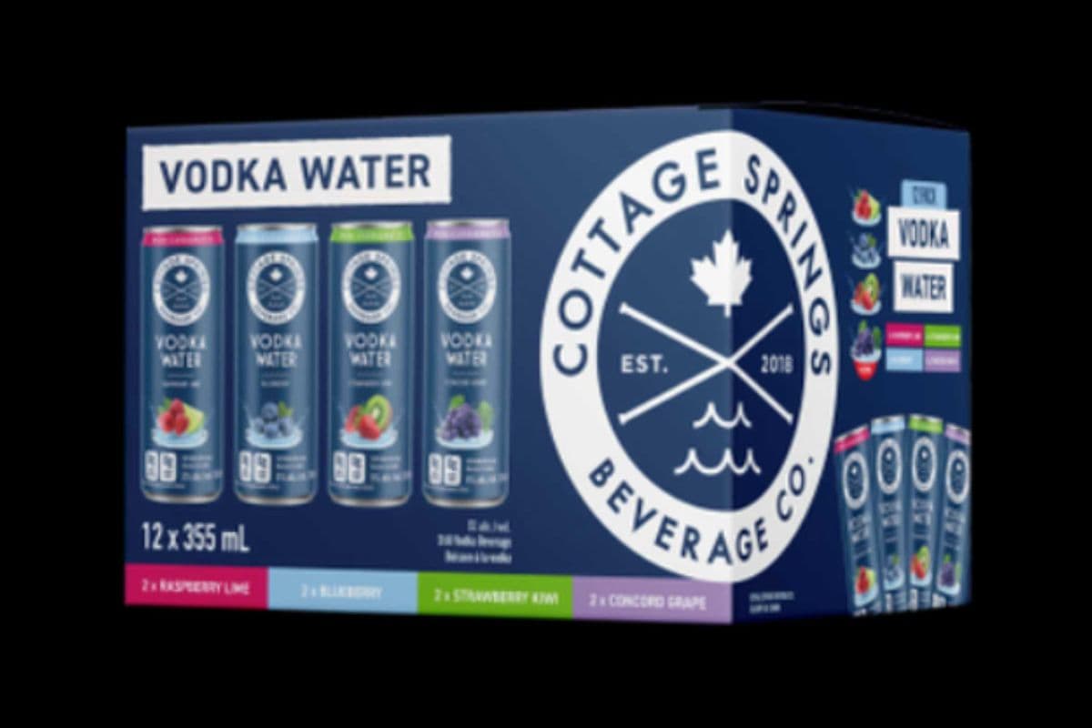 Cottage Spring Vodka Water Mixed (12 Pack) (12 x 355ML CAN)