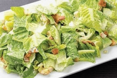Clock in Caesar Salad
