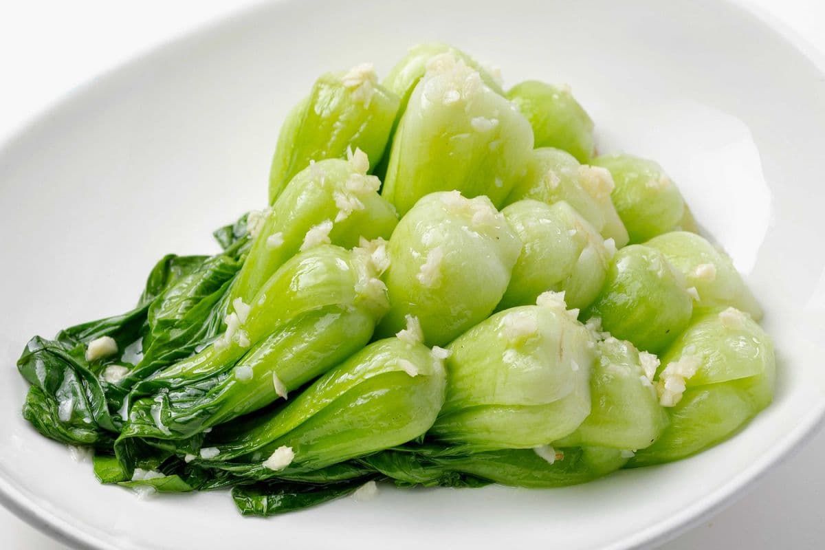 604. Baby Shanghai Bok Choy Stir-Fried with Garlic 蒜蓉上海白