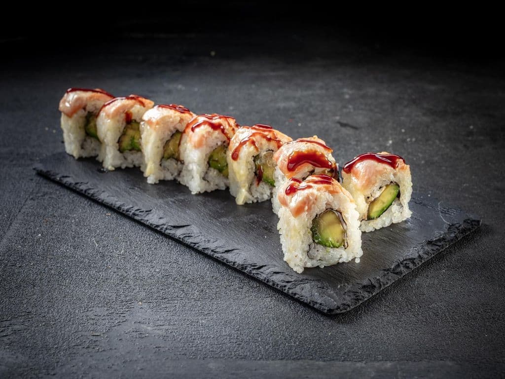 Baked Salmon Roll.
