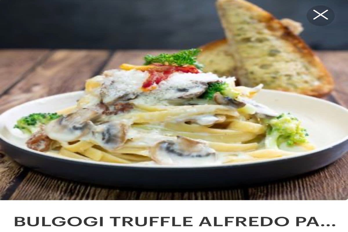 Bulgogi Truffle Alfredo Pasta