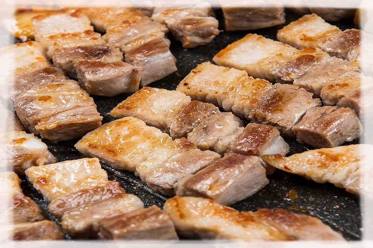 W1. Grilled Pork Belly - Samgyeopsal