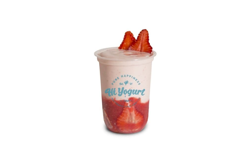 Strawberry Green Tea Yogurt
