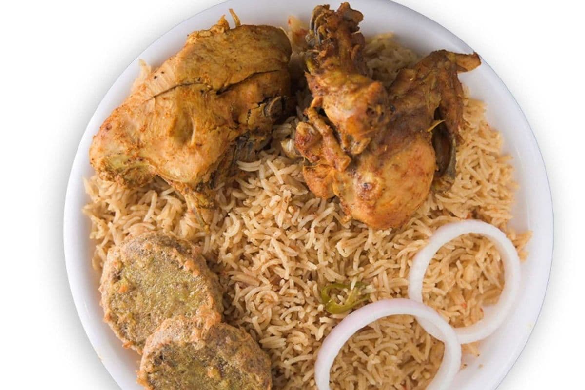 Chicken Pulao with 2 Shami Kebabs