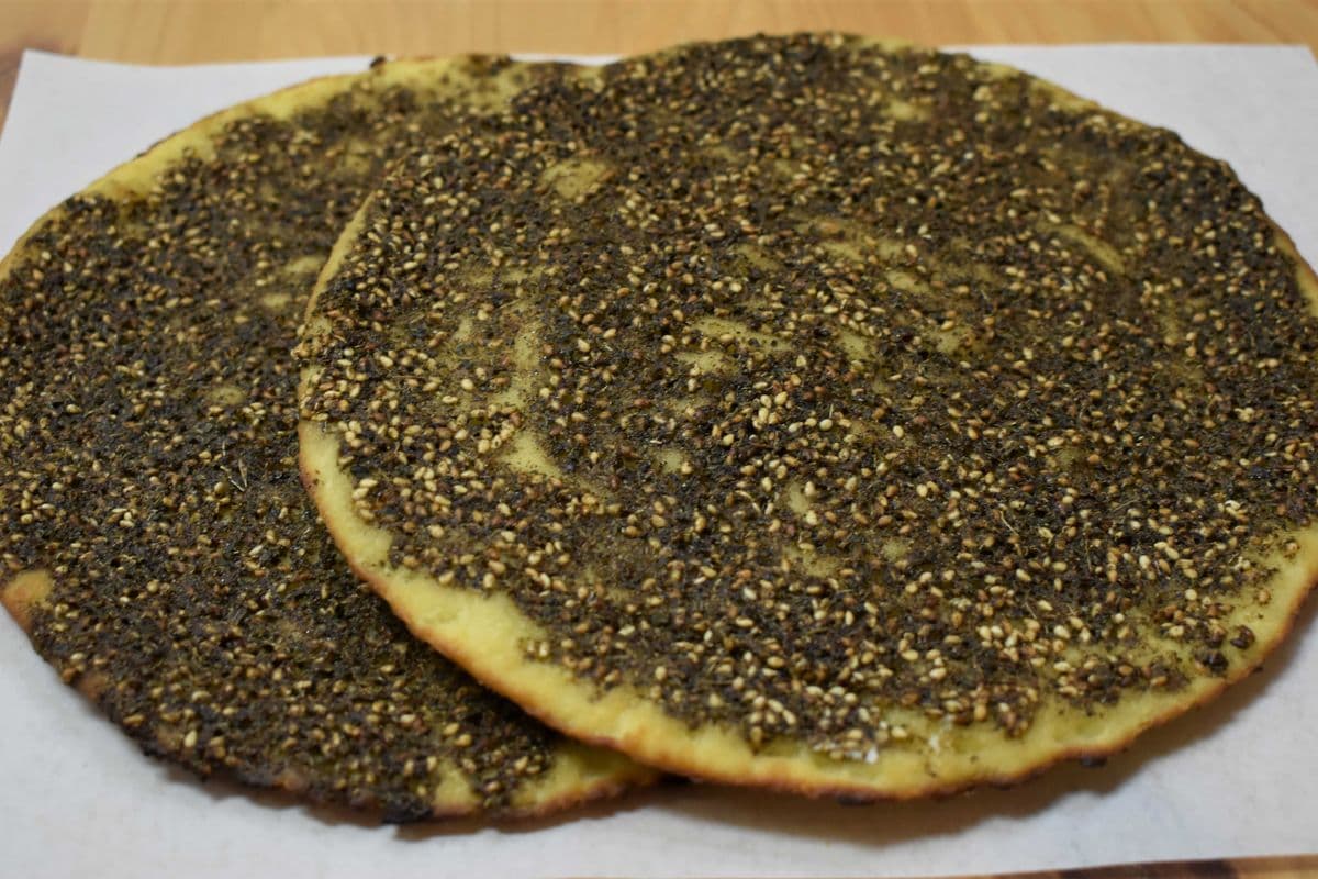 Lahm-Ajeen au Zaatar / Zaatar Lahm-Ajeen