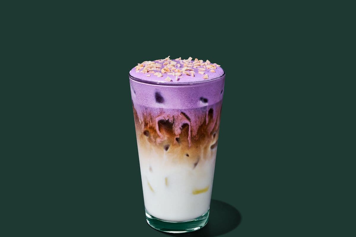 Iced Ube Coconut Macchiato