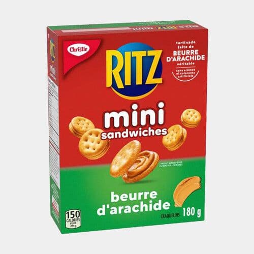 Ritz Bits sandwiches beurre d'arachides (180g) / Ritz Peanut Butter Mini Sandwiches (180g)