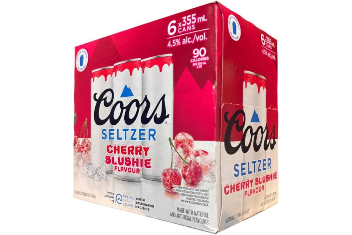 COORS SELTZER - SLUSHIE CHERRY 6x355ml (1 x 355 ml)