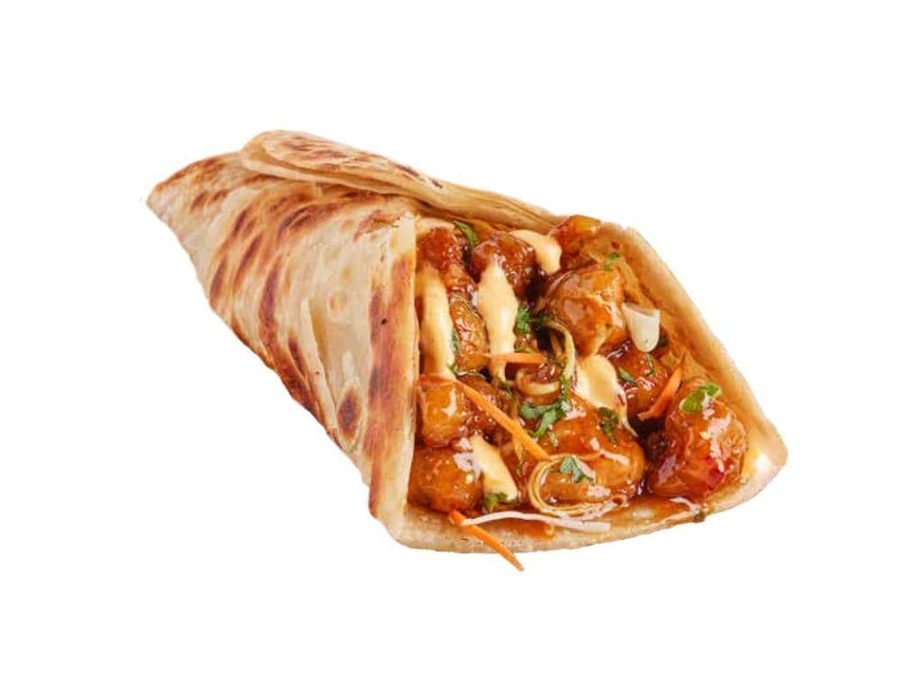 Sweet & Spicy Fish Kathi Roll