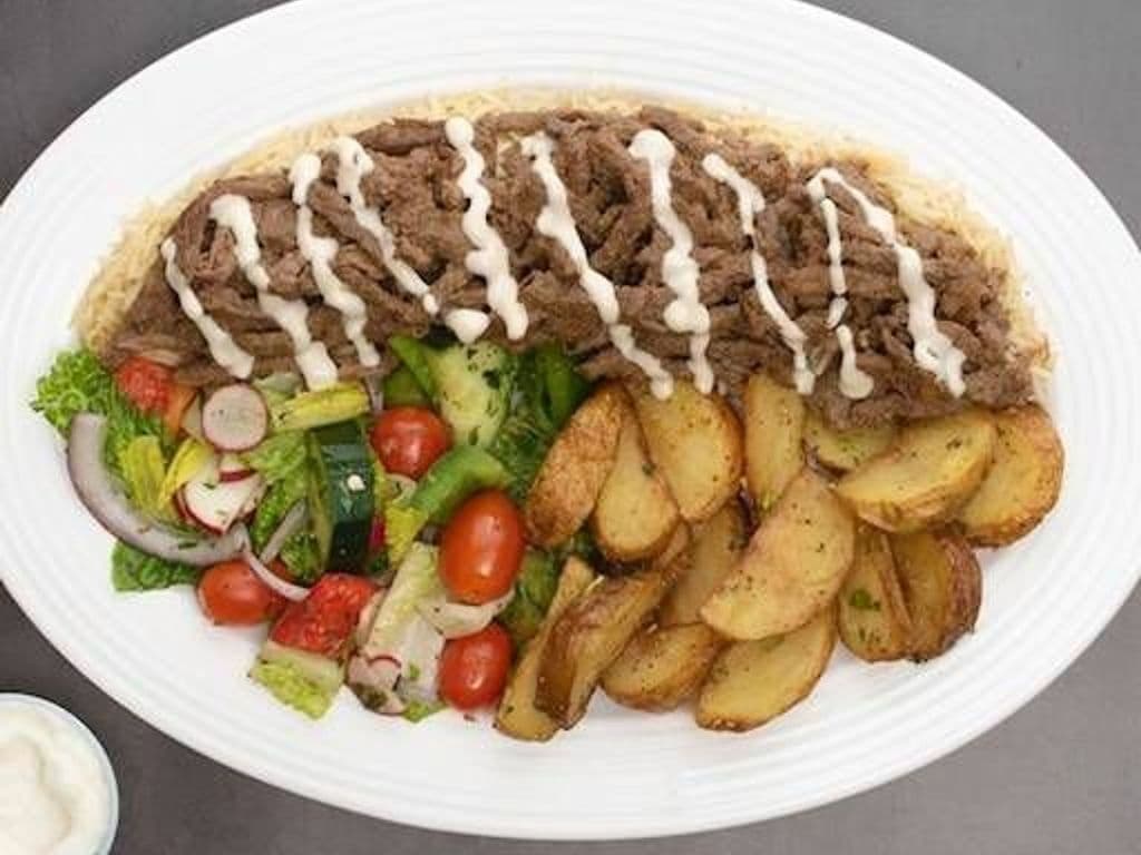 Grilled Beef Shawarma Plate