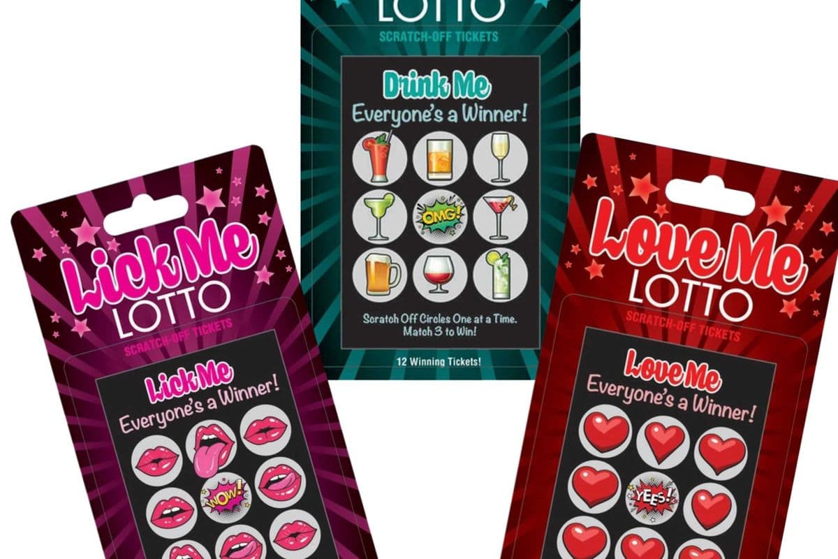 Adult Scratch & Win Cards (Lick Me, Drink Me, Love Me) - 3 Card Pack