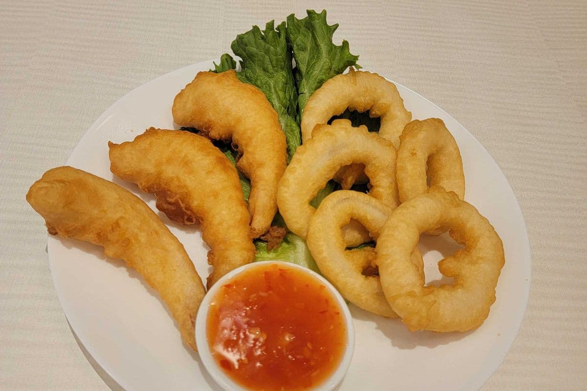Shrimp & Calamari Tempura with Homemade Sweet Chili Sauce