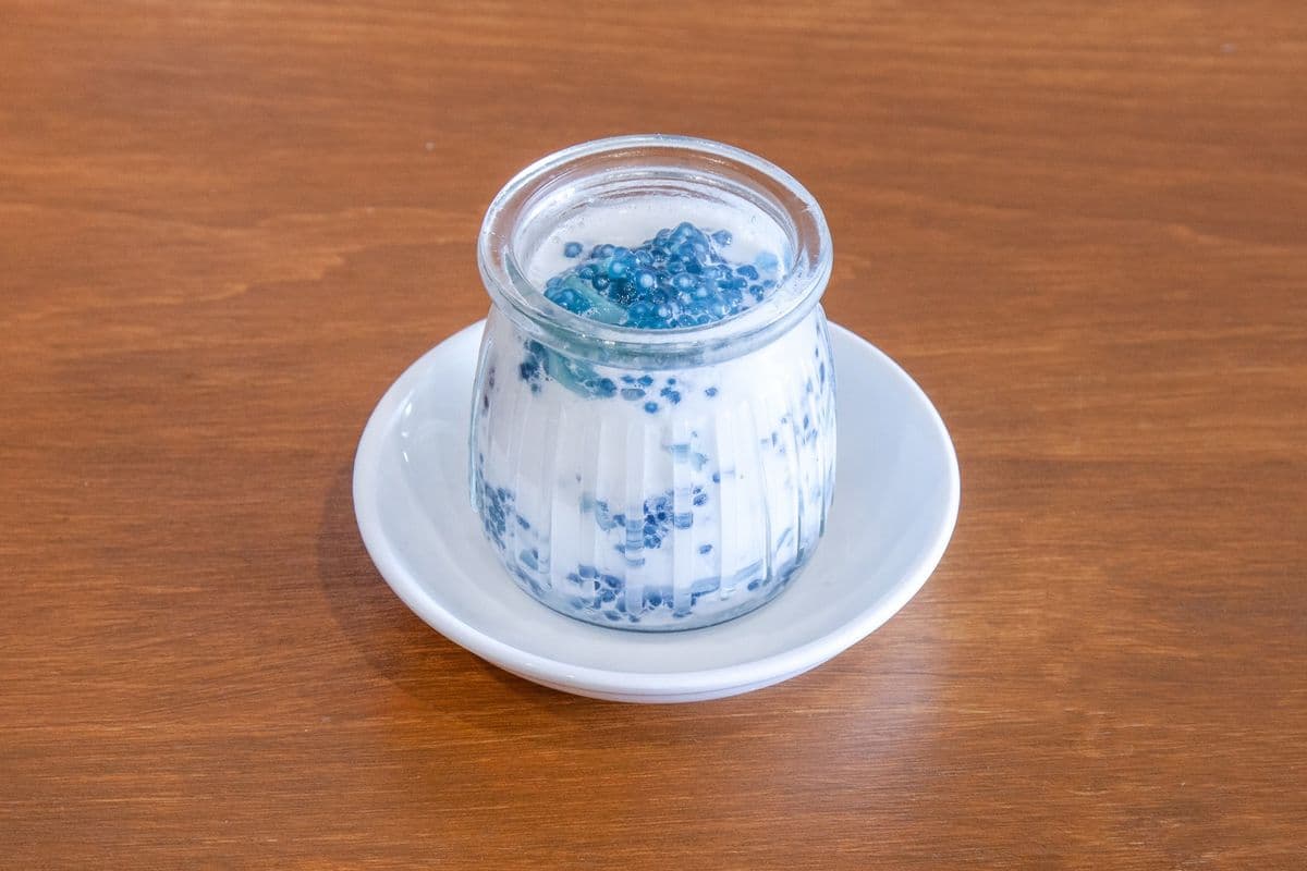 Butterfly Pea Coconut Tapioca