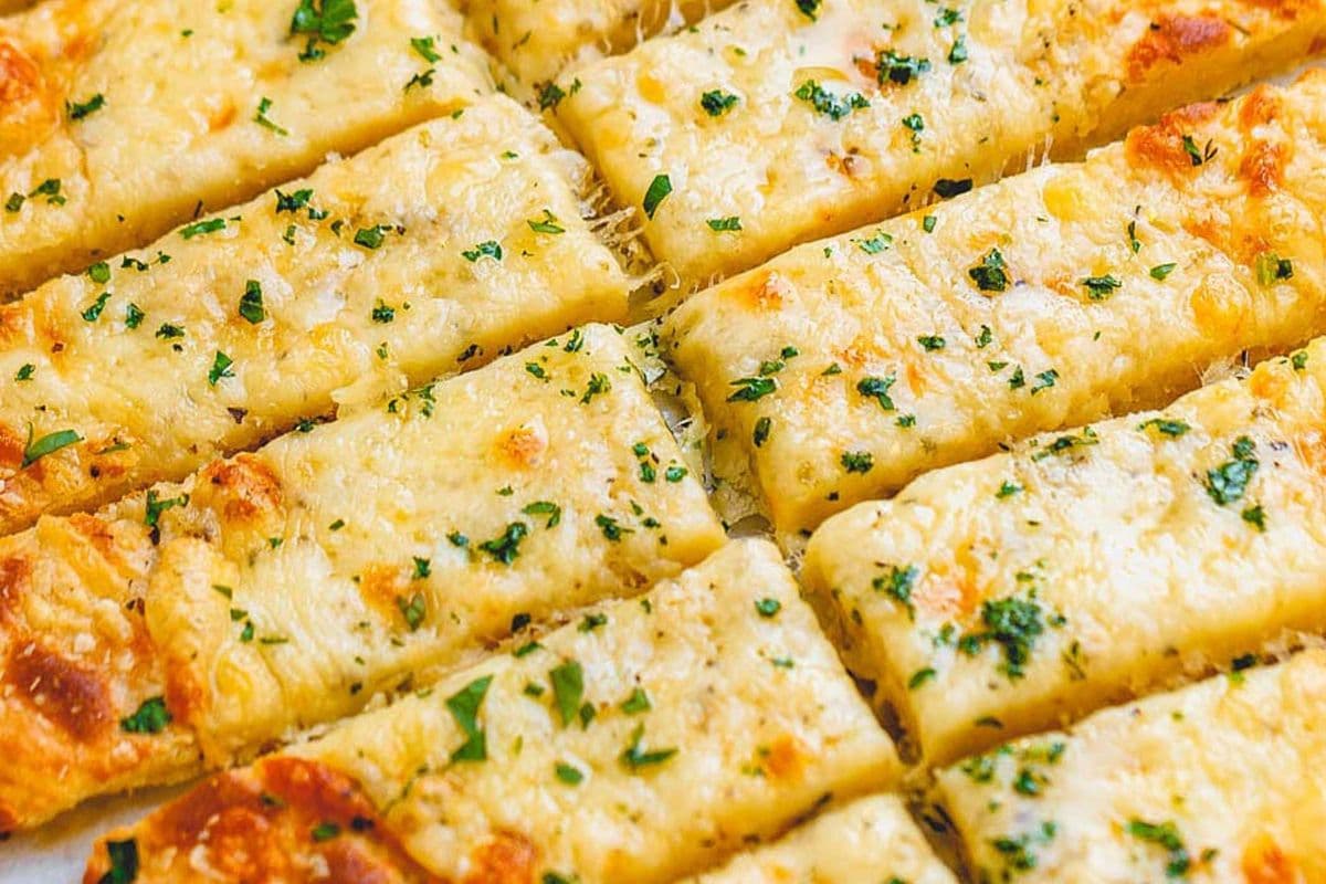 Cheese Strips with Parmesan seasoning