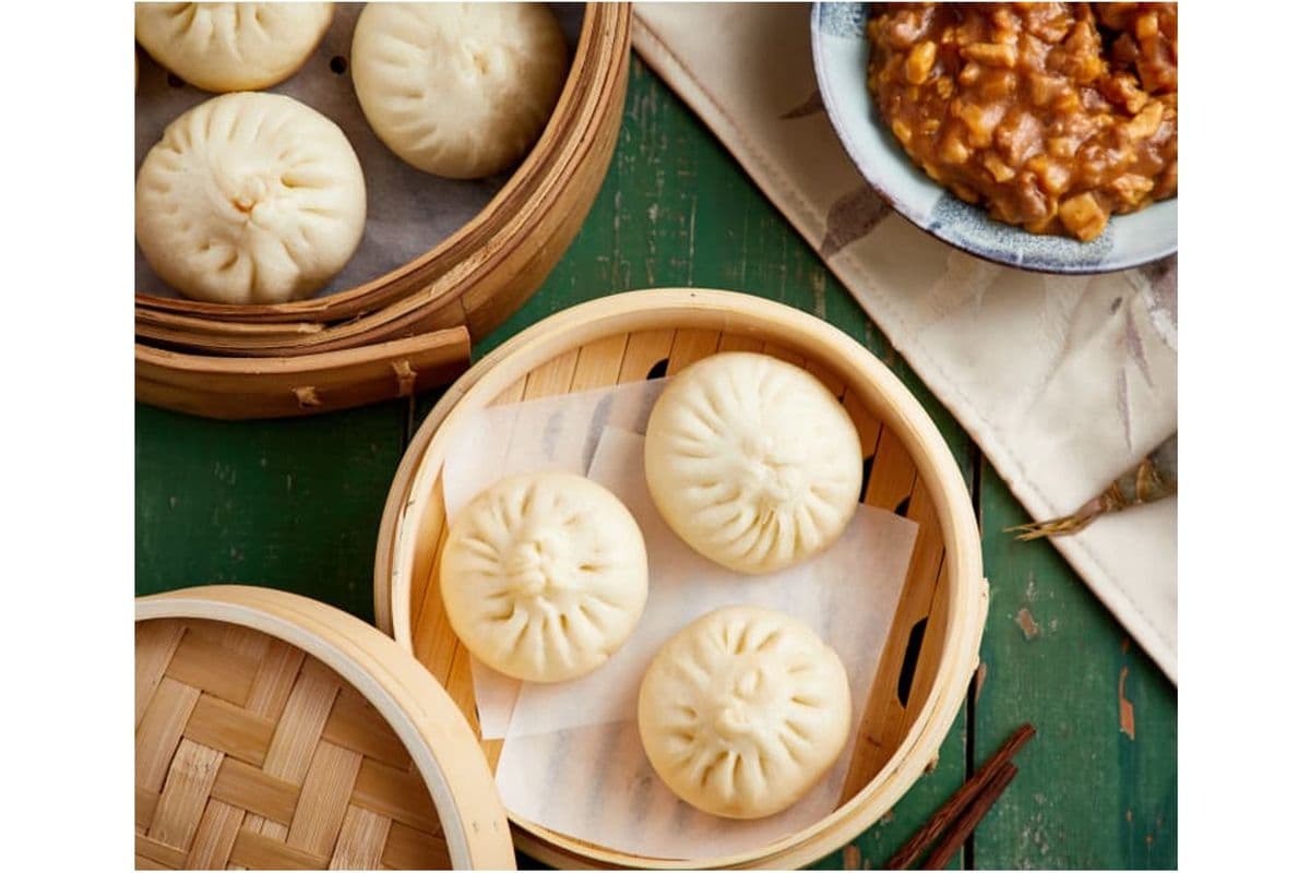 Steamed Pork Buns 猪肉大葱包子 (4 pcs)