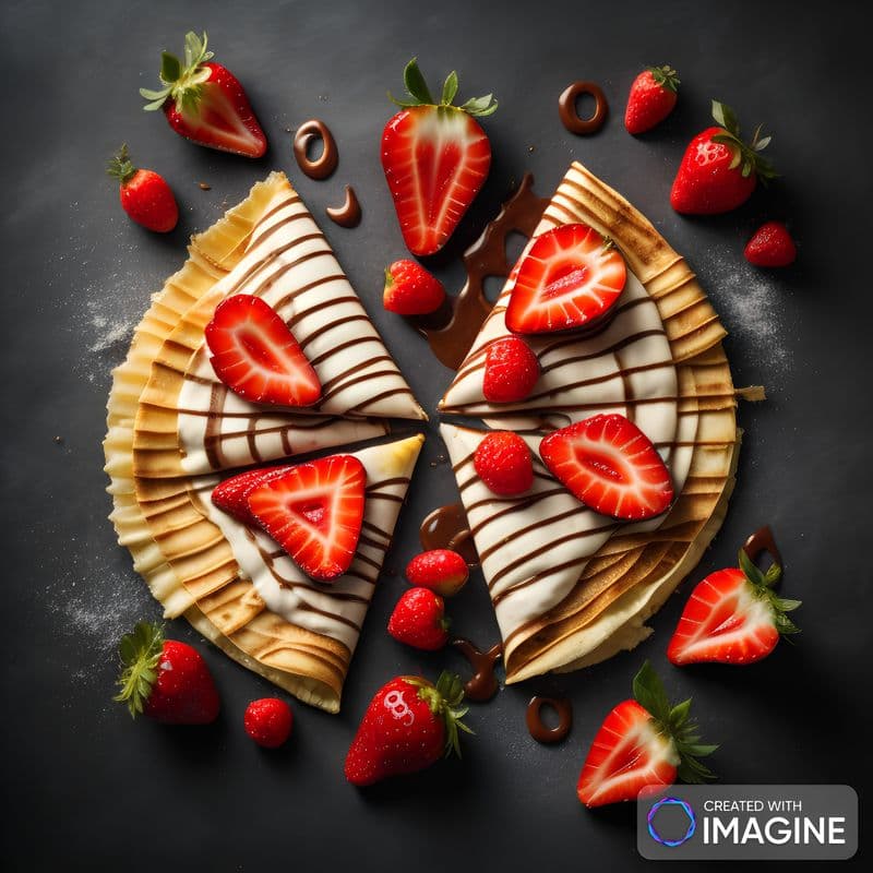 Strawberry Cream cheese Crepe