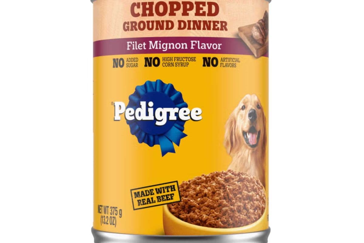 Pedigree Chopped Ground Dinner with Filet Mignon
