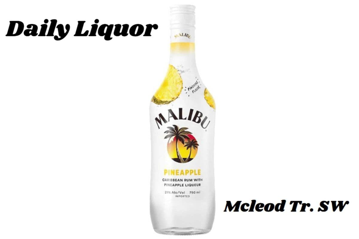 MALIBU PINEAPPLE RUM 750ML (1 x 750ML)