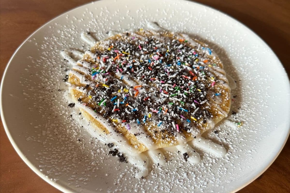 Single Confetti Cookie Pancake