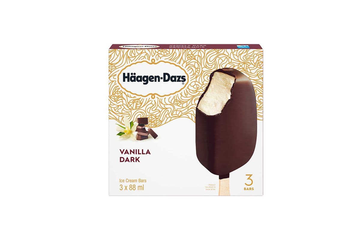 Haagen-Dazs Vanilla Dark 3x88ml