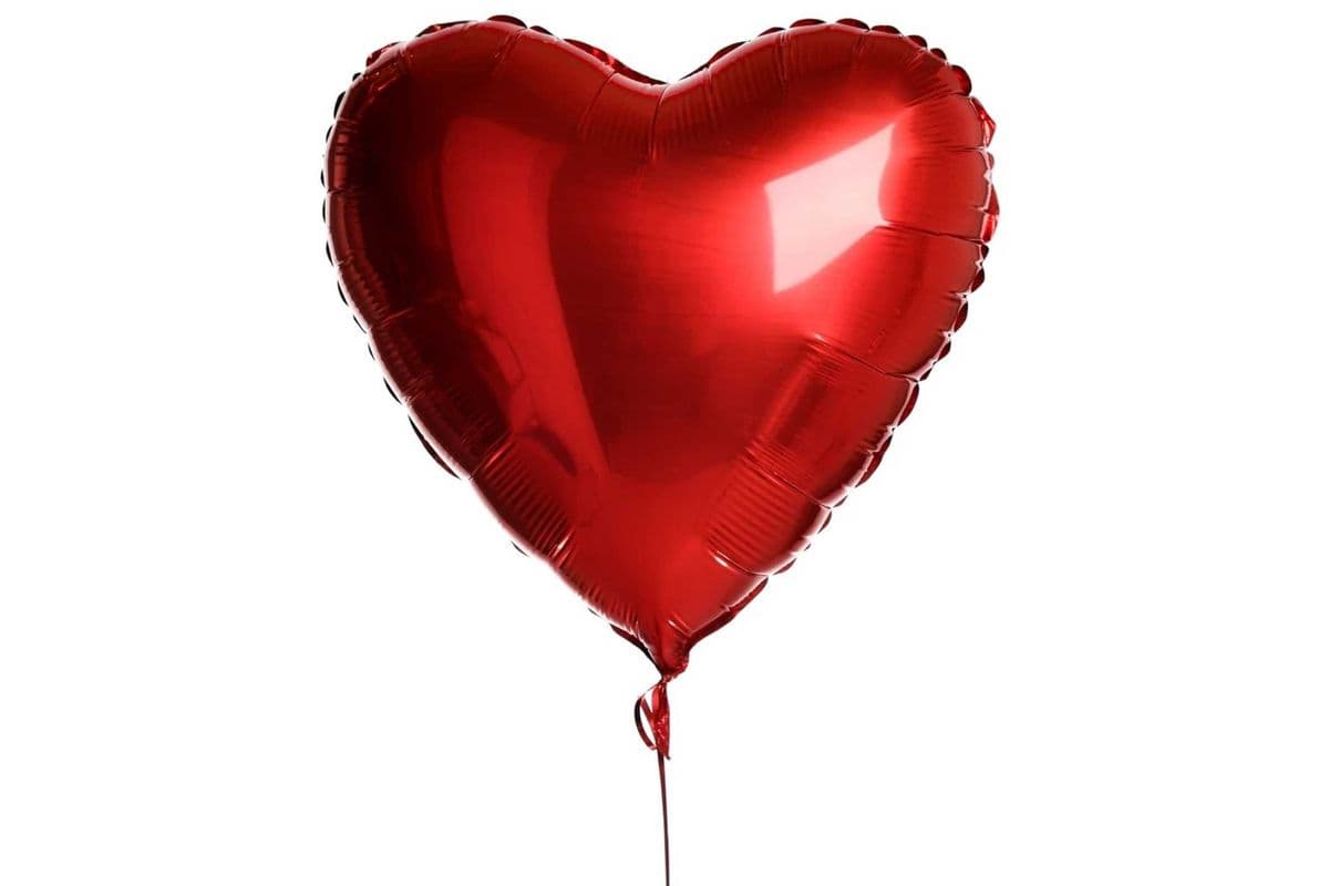 17” Single Heart Helium Balloon