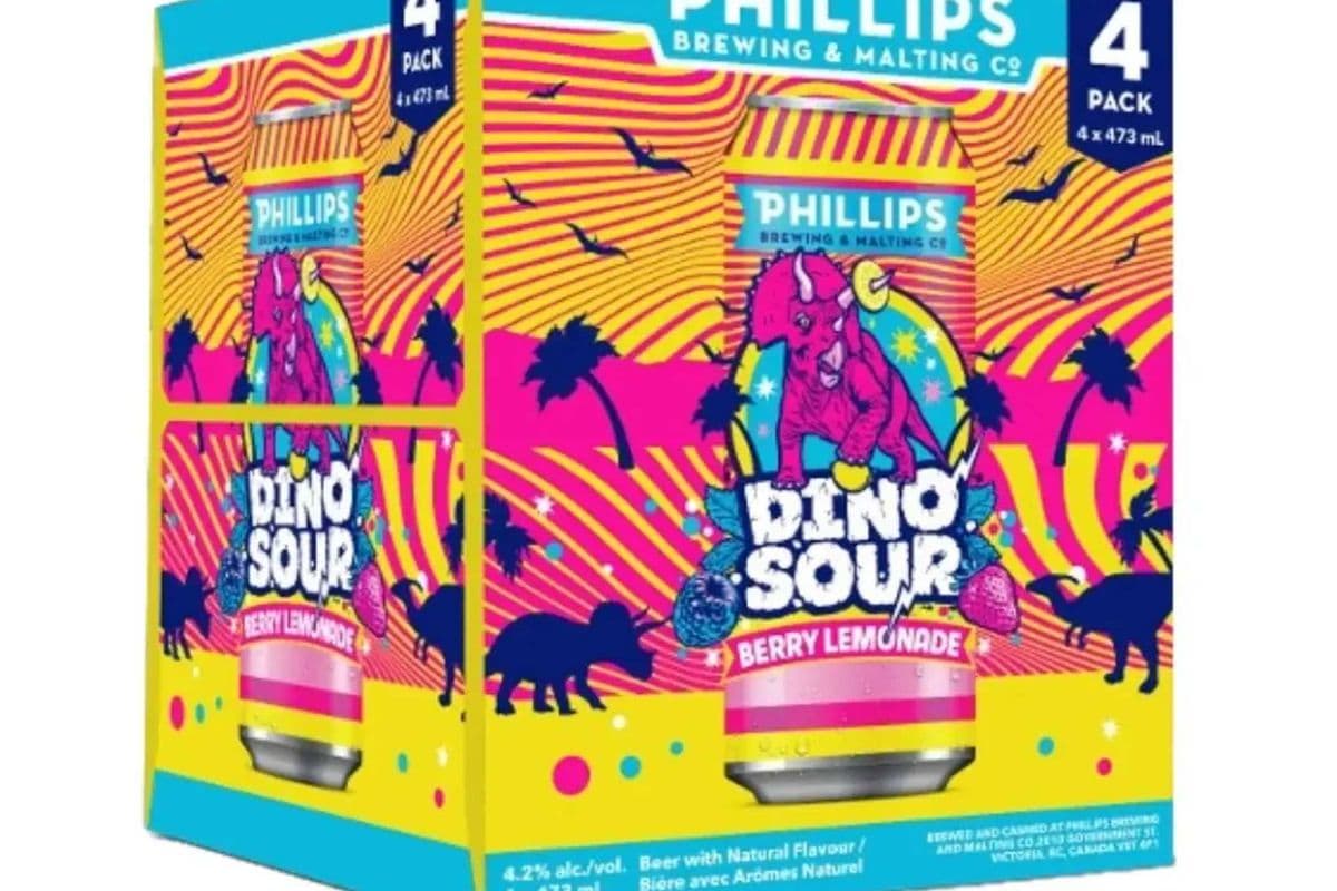 PHILLIPS DINOSOUR BERRY LEMONADE-4 PACK (1 x 500ML*4 PACK)