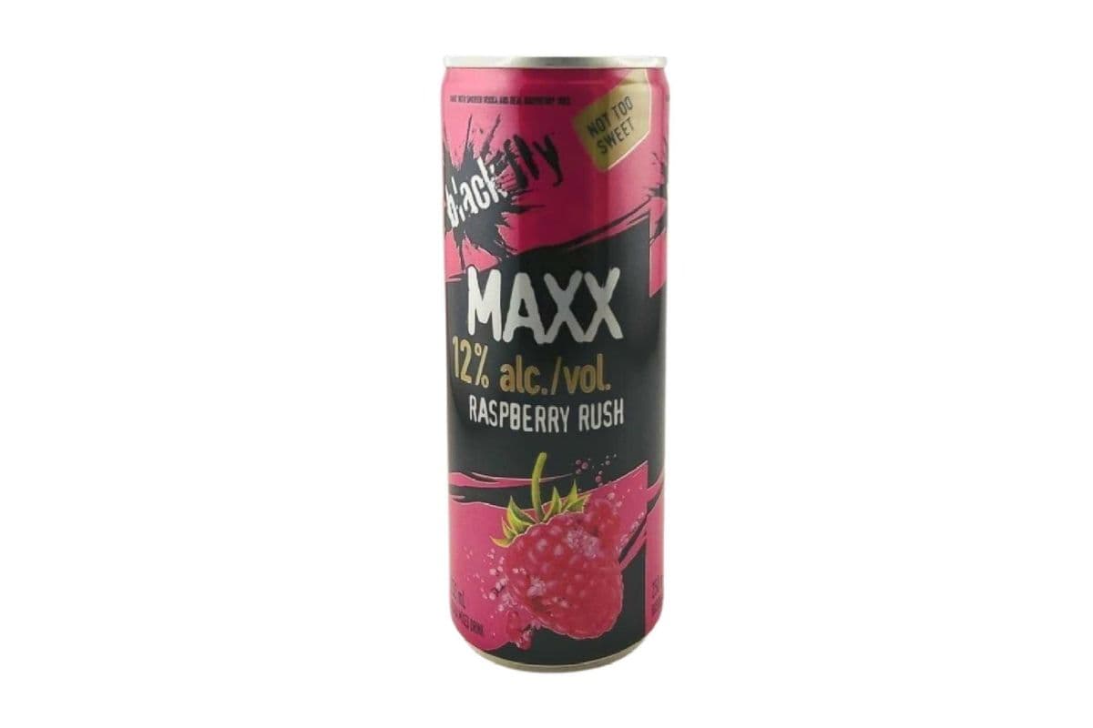 BLACK FLY VODKA MAXX RASPBERRY 250ml (1 x 250ml)