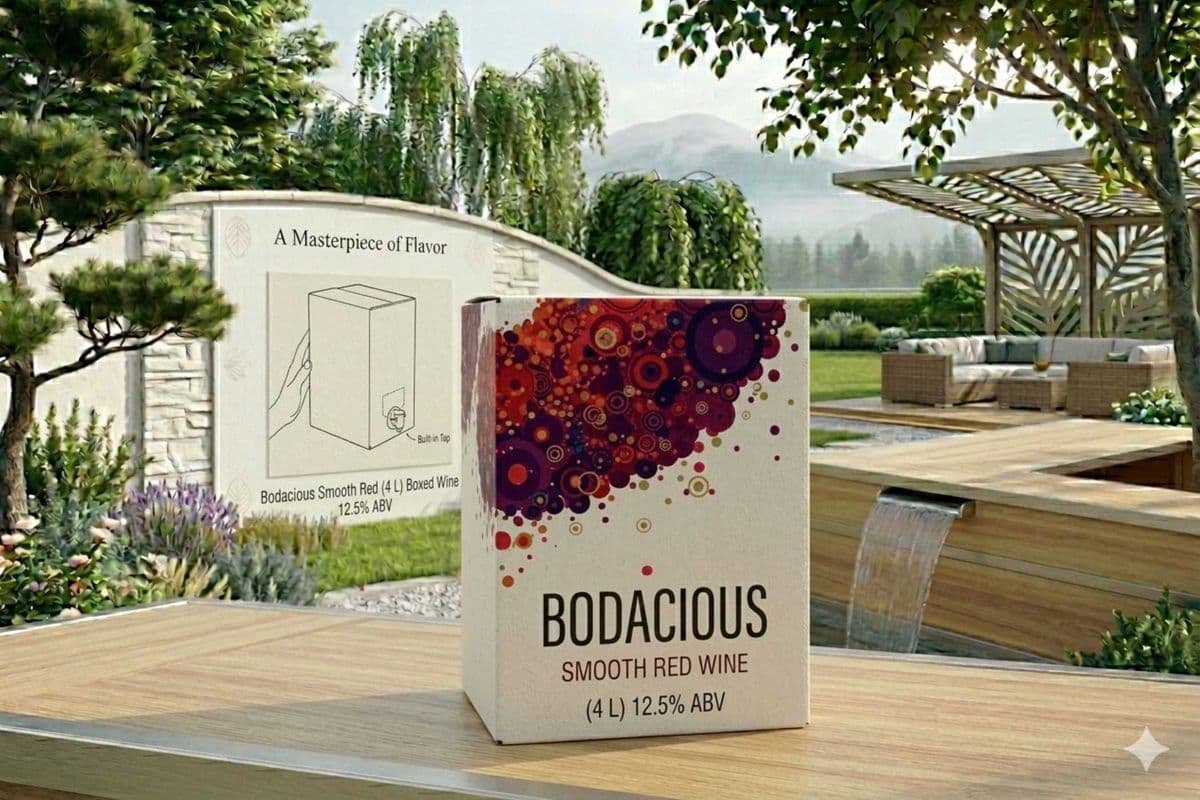BODACIOUS SMOOTH RED WINE (4 L) 12.5% ABV (1 x 4 L)