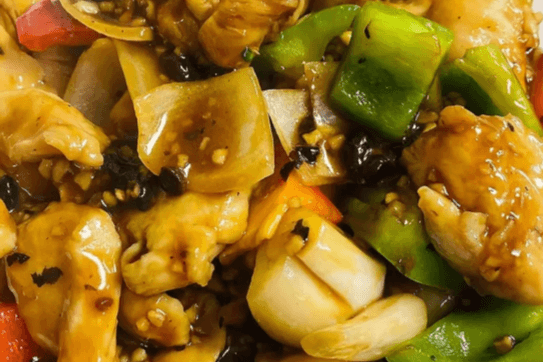 Chicken with Garlic and Black Bean Sauce