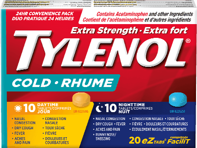 TYLENOL -  Rhume / Cold -  Day/Night (10 eztabs)