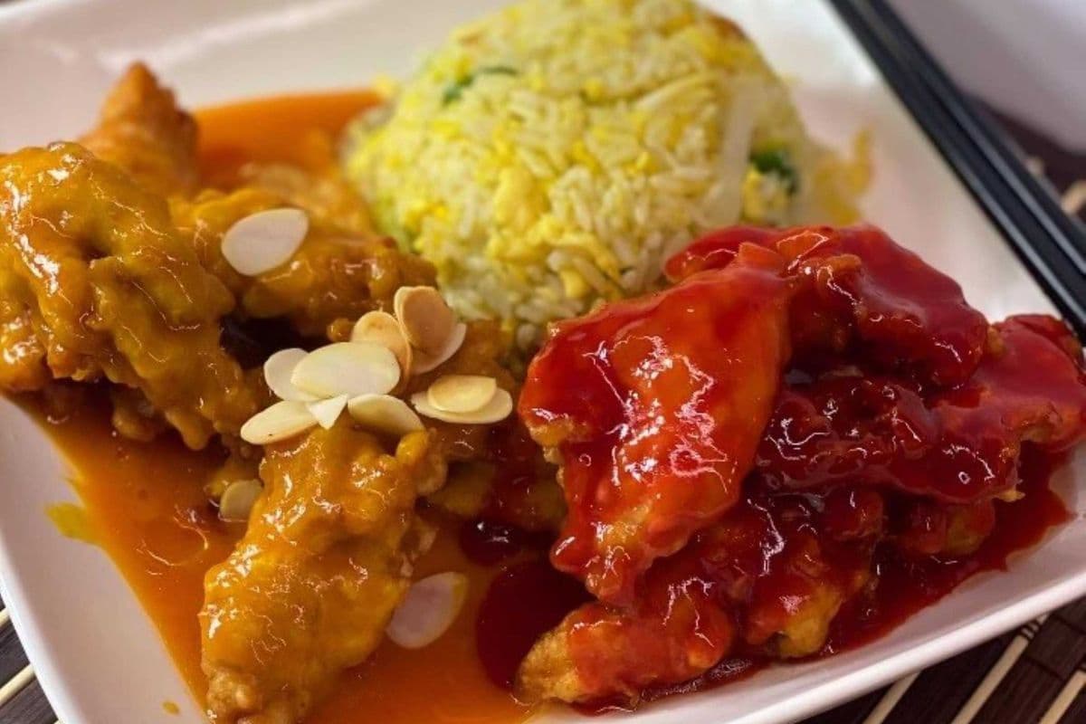 6C. Sweet & Sour Chicken and Soo Guy Combo