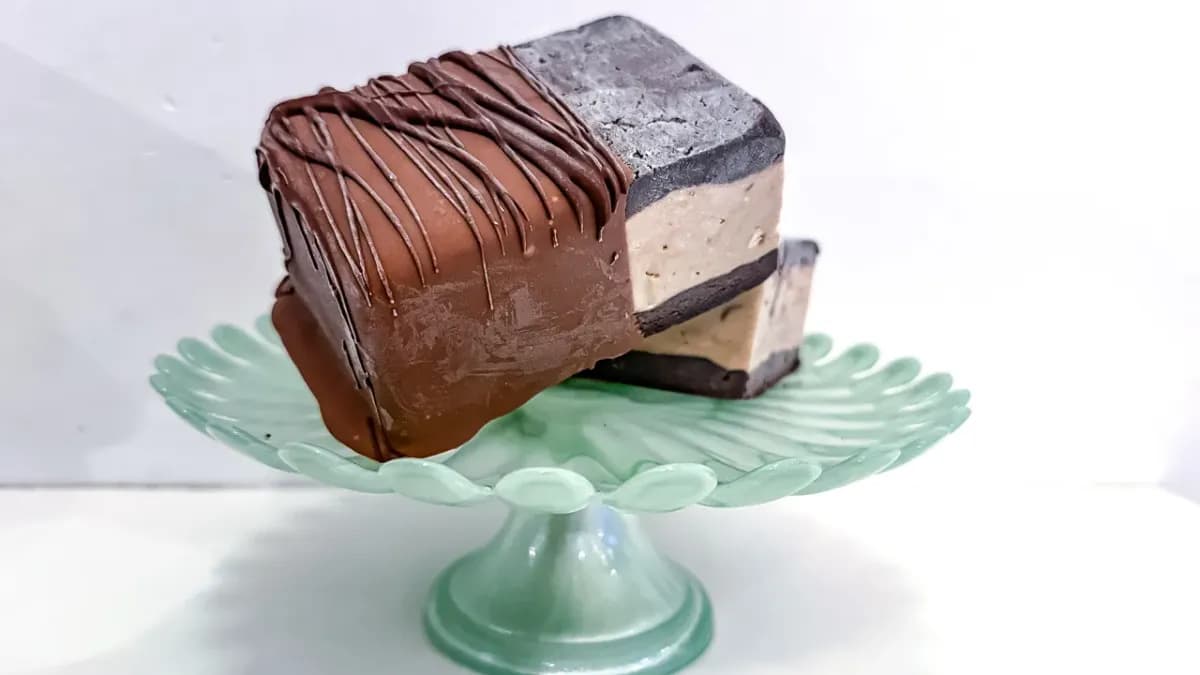 Chocolate PB Ice Cream Cake Sandwich