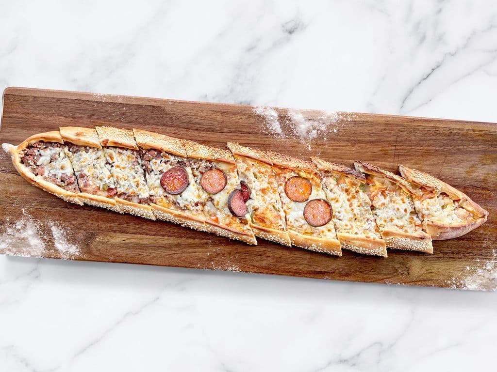 Mixed Pide - Sucuk, Beef & Chicken