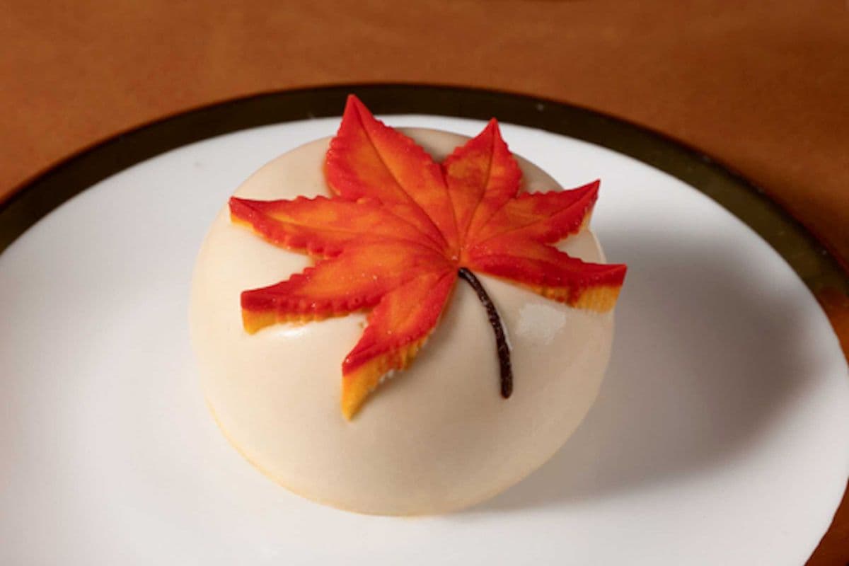 Maple Leaf Mousse Cake