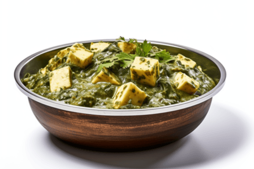 Palak Paneer (Cubes de fromage aux épinards / Cheese in Spinach)