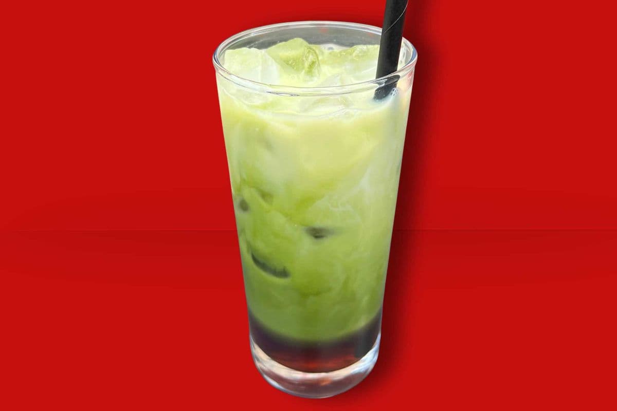Iced Matcha Earl Grey glacé