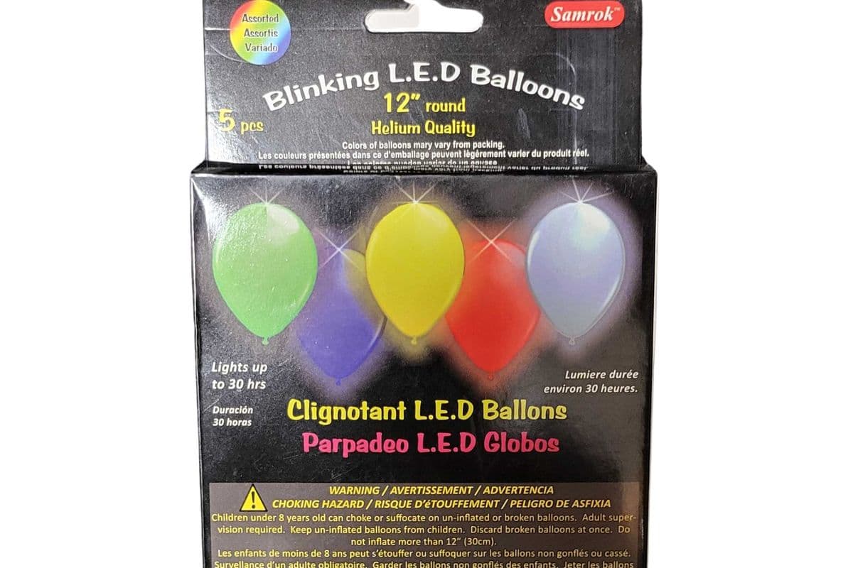 Samrok Blinking L.E.D Balloons (12" Round)