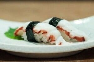 Tako Cooked Fish Nigiri Sushi