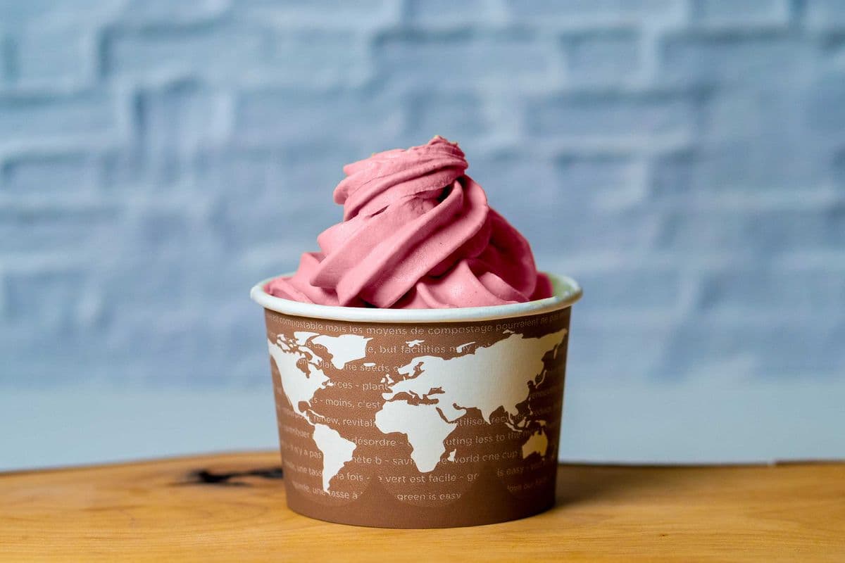 Strawberry Banana Frozen Yogurt