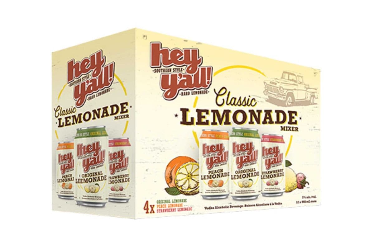 Hey Y'all Lemonade Mixer-12PK (12 x 355ml)