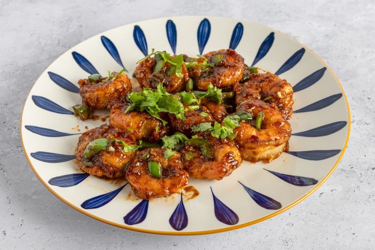 A6. Deep-Fried Pepper Tiger Prawns - 10 Pec (10 pcs)
